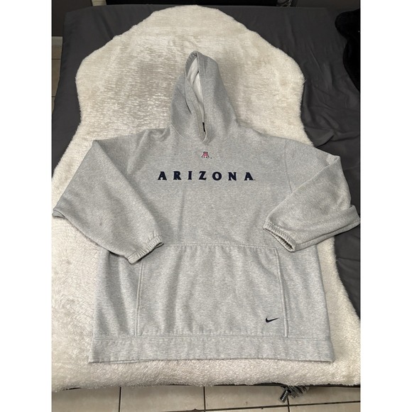 Nike Arizona Mens Gray Athletic Y2K Hoodie Sweater Size Large READ - Picture 1 of 11